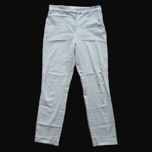 H&M Checkered Gray Ankle Dress Pants, US 6 EUR 38